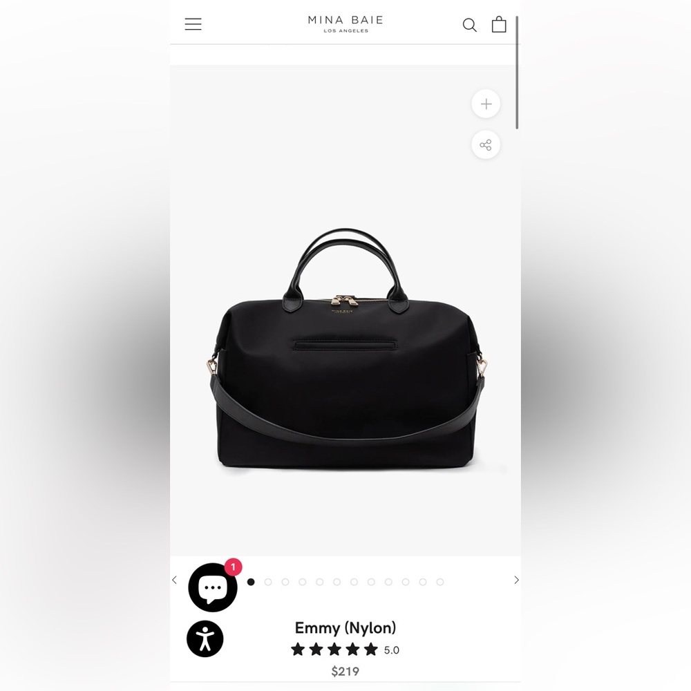 MINA BAIE Emmy Diaper Bag (Nylon)